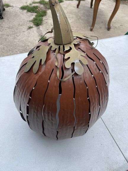 sheet metal pumpkins|desert steel metal pumpkins.